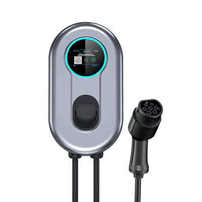 EV চার্জার Type2 IEC62196 প্লাগ উইথ অ্যাপ ভার্সন ওয়ালবক্স চার্জিং স্টেশন সঙ্গে এলসিডি স্ক্রীন