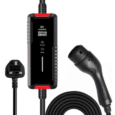 32A টাইপ 2 পোর্টেবল ইভি চার্জার AC 200V-250V ইলেকট্রিক কার চার্জিং স্টেশন