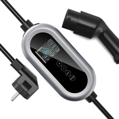 IP65 লেভেল EV ফাস্ট চার্জার স্টেশন টাইপ 2 AC 7kw চার্জার EV চার্জিং পাইল উইথ টাচ বোতাম