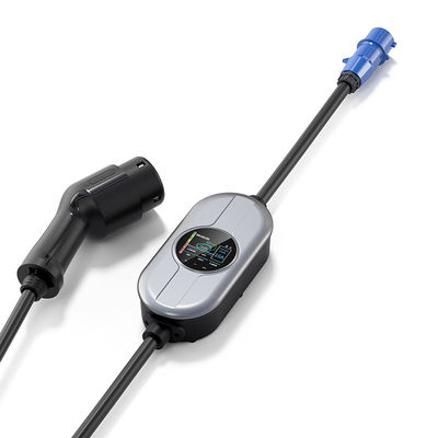 বৈদ্যুতিক গাড়ির জন্য Type2 AC 250V EV চার্জার 16A অ্যাডজাজমেন্ট কারেন্ট চার্জিং পাইল
