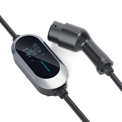 16A 3.84kw EV কার চার্জার টাইপ 2 AC 230V লেভেল 2 ট্রাভেল পোর্টেবল চার্জার 5m কেবল
