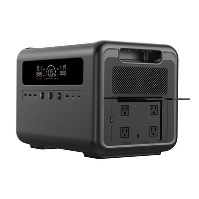 2400W LiFePO4 ব্যাটারি সোলার জেনারেটর AC/DC আউটপুট পোর্টেবল পাওয়ার স্টেশন 2304Wh বাইরের জন্য