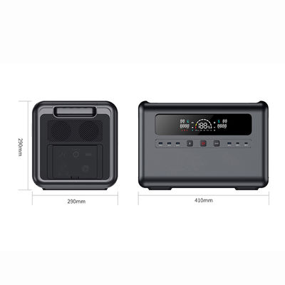 2400W পোর্টেবল পাওয়ার স্টেশন 2304Wh সোলার জেনারেটর, LiFePO4 ব্যাটারি সরবরাহ