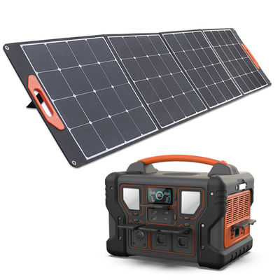 1000W ঘরে/বাইরে ব্যাকআপ পাওয়ার স্টেশন 1008Wh LiFePO4 ব্যাটারি সোলার প্যানেল সহ