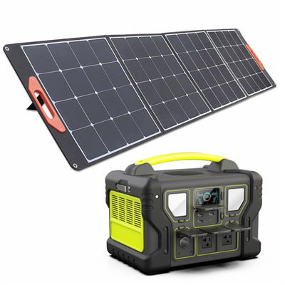 LCD ডিসপ্লে 300W/500W/700W/1000W পোর্টেবল পাওয়ার স্টেশন সোলার প্যানেল ওয়াটারপ্রুফ রিফারবিশ সহ