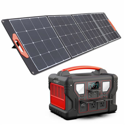 পোর্টেবল পাওয়ার স্টেশন জেনারেটর 300W থেকে 1000W UL Li-Ion হোম ব্যাকআপ ব্যাটারি সোলার প্যানেল LCD ডিসপ্লে সহ