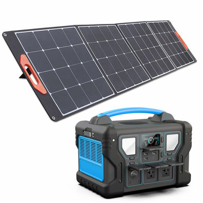 পোর্টেবল পাওয়ার স্টেশন জেনারেটর 300W থেকে 1000W UL Li-Ion হোম ব্যাকআপ ব্যাটারি সোলার প্যানেল LCD ডিসপ্লে সহ