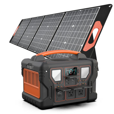 পোর্টেবল পাওয়ার স্টেশন জেনারেটর 300W থেকে 1000W UL Li-Ion হোম ব্যাকআপ ব্যাটারি সোলার প্যানেল LCD ডিসপ্লে সহ