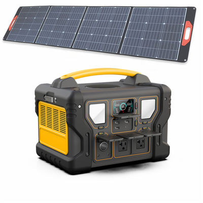 300W/500W/700W/1000W পোর্টেবল পাওয়ার ব্যাটারি ব্যাংক স্টেশন চার্জার এসি সোলার জেনারেটর লিথিয়াম 10%~90% অপারেশন আর্দ্রতা