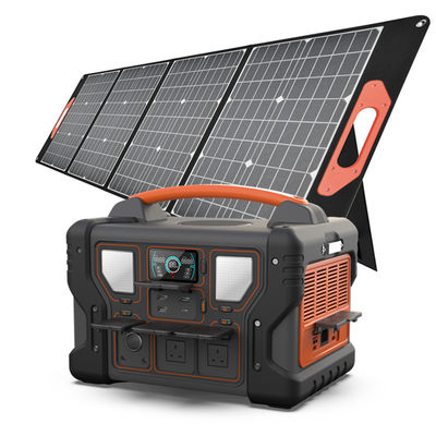 300W/500W/700W/1000W পোর্টেবল পাওয়ার ব্যাটারি ব্যাংক স্টেশন চার্জার এসি সোলার জেনারেটর লিথিয়াম 10%~90% অপারেশন আর্দ্রতা